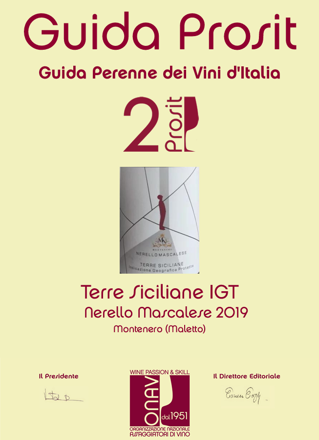 Un riconoscimento d’eccellenza: il Nerello Mascalese 2019 ottiene 2 Prosit nella Guida ONAV